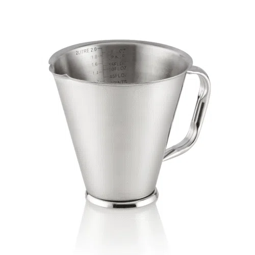 Messbecher, auf Fuß, Ø 17,5 cm, 2 ltr., Chromnickelstahl - 1006200 - 1006200