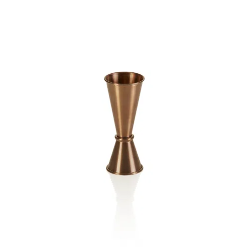 Jigger, Ø 4,5 cm, Höhe 11,5 cm, 2,5/5 cl, bronze, Chromnickelstahl, PVD Beschichtung - 1008201 - 1008201