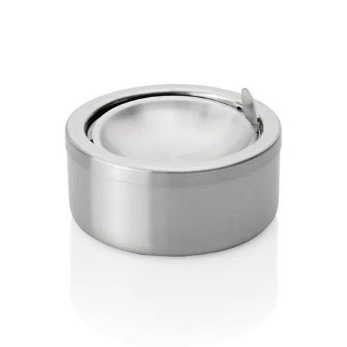 Druckaschenbecher - Ø 11,5 cm - Edelstahl - 1113115 - 1113115