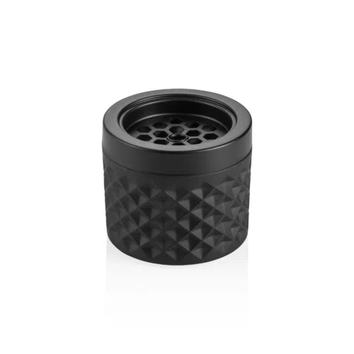 Windaschenbecher - Ø 9,5 cm - schwarz - Glas - Metall - 1119009 - 1119009