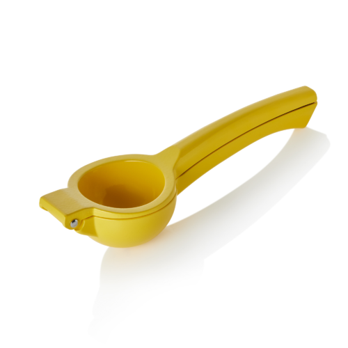 Zitruspresse, Ø 6 cm, 22 x 7,5 cm, gelb, Aluguss - 1401122 - 1401122