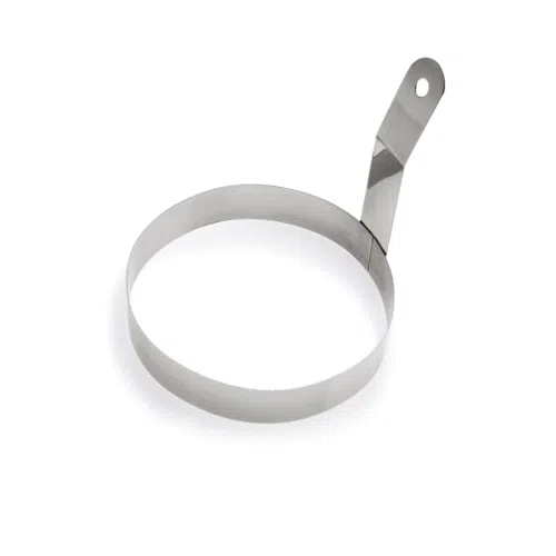 Bratring Set, Ø 10 cm, Höhe 2,5 cm, Set á 4 Stück, Chromnickelstahl - 1422100 - 1422100