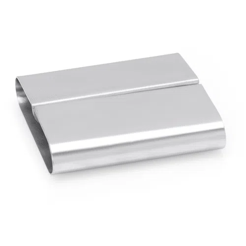 Kartenhalter Set, 8 x 7,5 x 2 cm, Set á 12 Stück, Chromnickelstahl - 1434000 - 1434000
