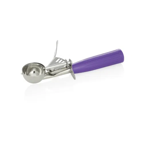 Portionierer, 19,5 cm, Ø 4,1 cm, lila Griff, Chromnickelstahl 18/8, Polypropylen - 1442041 - 1442041