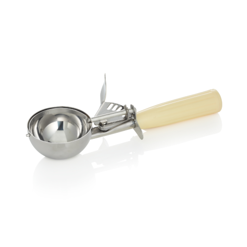 Portionierer, 22 cm, Ø 6,5 cm, cremefarbener Griff, Chromnickelstahl 18/8, Polypropylen - 1442067 - 1442067