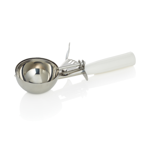 Portionierer, 23 cm, Ø 7,6 cm, weißer Griff, Chromnickelstahl 18/8, Polypropylen - 1442076 - 1442076