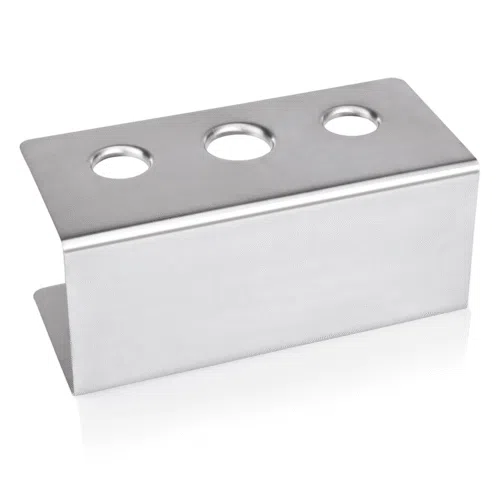 Eiswaffelständer, mit 3 Löchern, 20 x 9,5 x 8,5 cm, Chromnickelstahl - 1457102 - 1457102