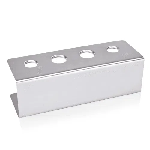 Eiswaffelständer, mit 4 Löchern, 27 x 9,5 x 8,2 cm, Chromnickelstahl - 1457202 - 1457202
