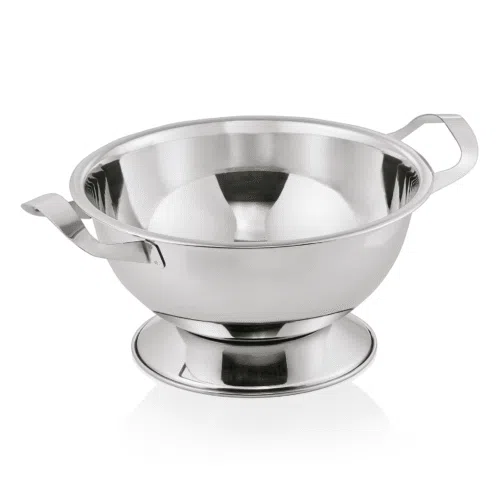 Terrine auf Fuß, Ø 25 cm, 3 ltr., mit 2 Seitengriffen, Chromnickelstahl - 1475300 - 1475300