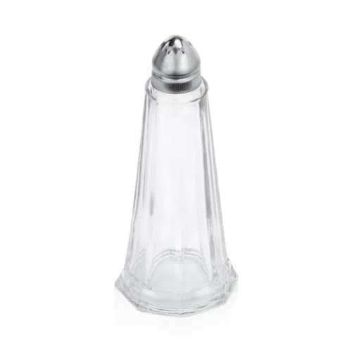 Salz-/Pfefferstreuer Set, Ø 4,5 cm, Höhe 11 cm, Set á 12 Stück, Edelstahl, Glas - 1479000 - 1479000