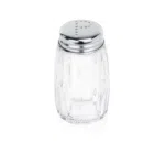 Pfefferstreuer Set, Ø 3,5 cm, Höhe 7 cm, Set á 12 Stück, Edelstahl, Glas - 1484000 - 1484000