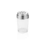 Streuer, Ø 7 cm, Höhe 11,5 cm, 8 mm Perforierung, Glas, Chromnickelstahl 18/8 - 1494003 - 1494003