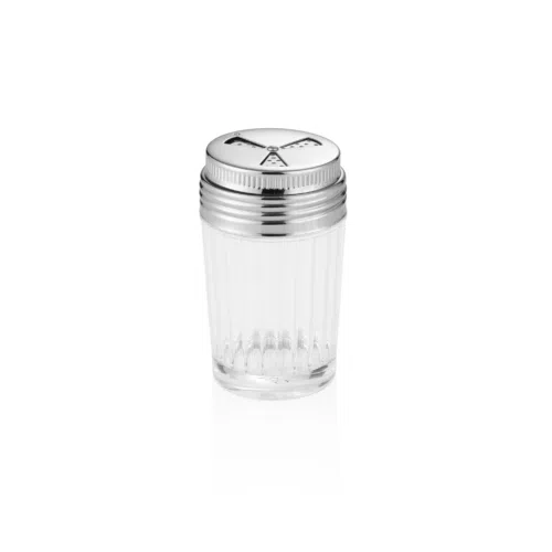 Multi-Streuer, Ø 7 cm, Höhe 11,5 cm, Glas, Chromnickelstahl 18/8 - 1494005 - 1494005
