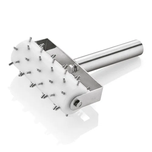 Stipproller, mit 0,5 cm langen Stippen, 20,5 x 14 cm, Chromnickelstahl, Kunststoff - 1502125 - 1502125