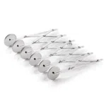 Teigschneider, 6 Rädchen, Ø 5 cm, 24 cm, mit justierbarer max. Schnittbreite 12 cm, Edelstahl - 1507006 - 1507006