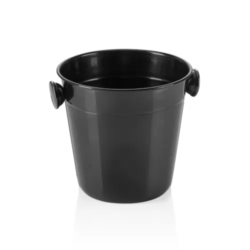 Mini Eiseimer, Ø 11 cm, Höhe 11 cm, 0,50 ltr., PVD schwarz, Chromnickelstahl - 1526111 - 1526111