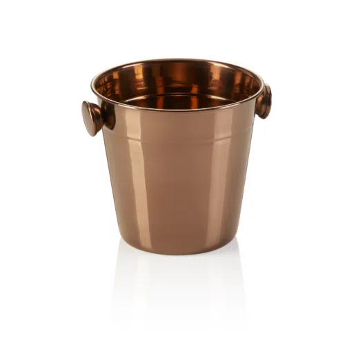 Mini Eiseimer, Ø 11 cm, Höhe 11 cm, 0,50 ltr., PVD bronze, Chromnickelstahl - 1526211 - 1526211