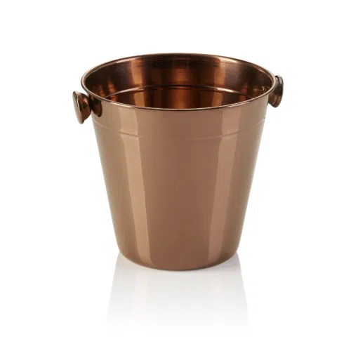 Mini Eiseimer, Ø 14 cm, Höhe 13 cm, 1 ltr., PVD bronze, Chromnickelstahl - 1526214 - 1526214