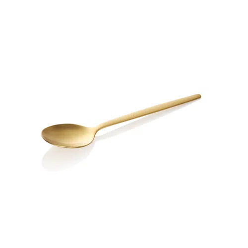 Dessertlöffel Set ALEX GOLD, mit gold, matter PVD Beschichtung, 16 cm, Set á 12 Stück, Chromnickelstahl 18/10 - 1612305 - 1612305