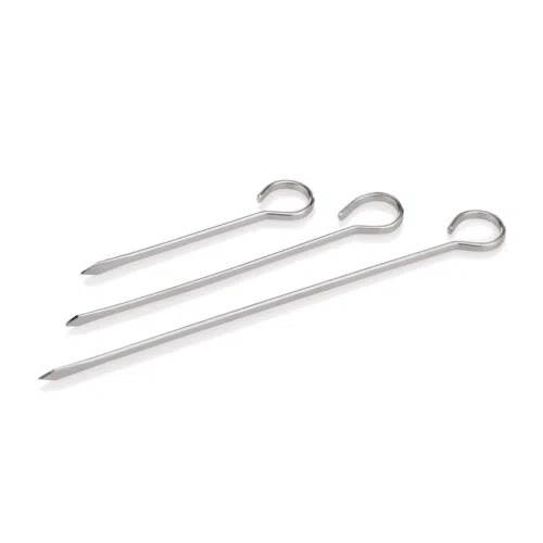 Fleischspieß Set, 21 cm, 12-teilig, Edelstahl - 1654200 - 1654200