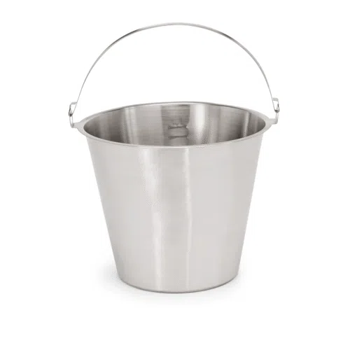 Eimer, Ø 33 cm, 15 ltr., mit Skalierung, Chromnickelstahl - 1800150 - 1800150
