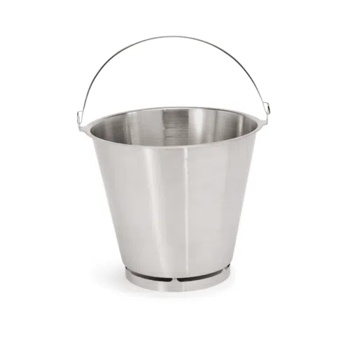Eimer mit Bodenreifen, Ø 33 cm, 15 ltr., Chromnickelstahl - 1801150 - 1801150