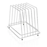 Schneidbretthalter für 6 Bretter bis max. 2,5 cm, 29,5 x 23,5 x 27,5 cm, Chromnickelstahl - 1830006 - 1830006