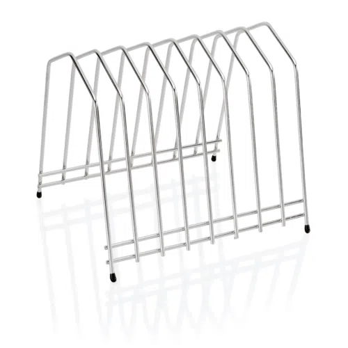 Schneidbretthalter für 8 Bretter bis max. 3 cm, 29,5 x 26 x 26 cm, Chromnickelstahl - 1830008 - 1830008