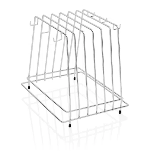 Schneidbretthalter für 6 Bretter bis max. 2 cm, 29,5 x 25,5 x 26 cm, Chromnickelstahl - 1830012 - 1830012