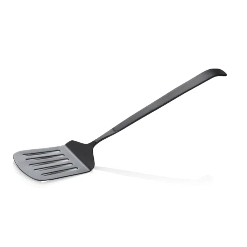 Wender KITCHEN TOOL 1887, 33 cm, geschlitzt, mit schwarzer PVD Beschichtung, Chromnickelstahl - 1887033 - 1887033