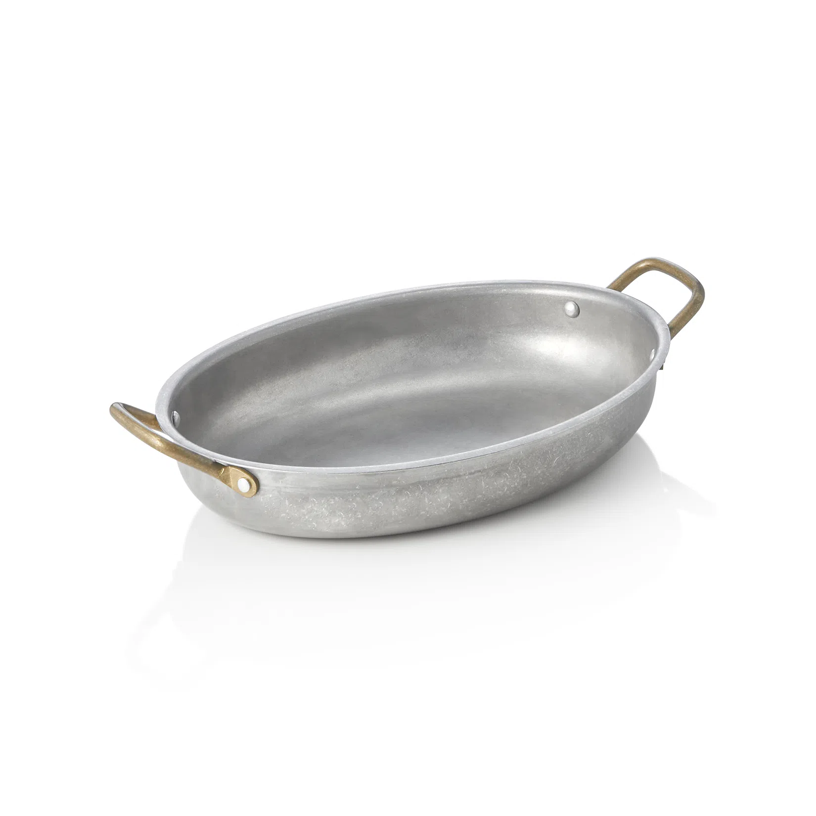 Servierpfanne STEEL & STYLE VINTAGE, mit 2 Messinggriffen, 26 x 20 x 4 cm, 1 ltr., Chromnickelstahl - 2040026 - 2040026 Servierpfanne STEEL & STYLE VINTAGE, mit 2 Messinggriffen, 26 x 20 x 4 cm, 1 ltr., Chromnickelstahl - 2040026 - 2040026