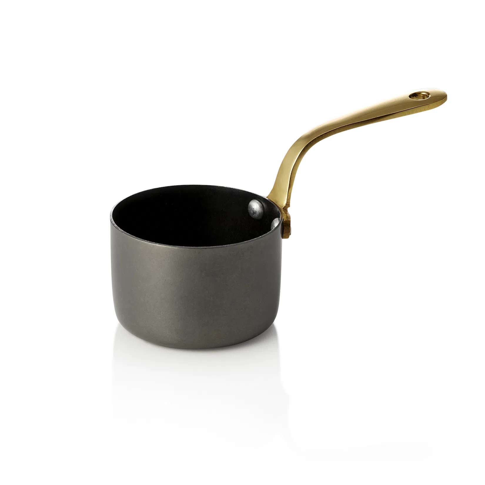 Serviertopf STEEL & STYLE, mit Messinggriff, 140 ml, Ø 7 cm, schwarz, Messing, PVD, Chromnickelstahl - 2045107 - 2045107 Serviertopf STEEL & STYLE, mit Messinggriff, 140 ml, Ø 7 cm, schwarz, Messing, PVD, Chromnickelstahl - 2045107 - 2045107