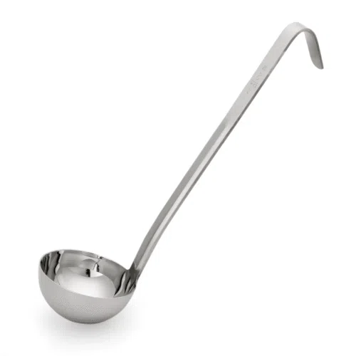 Schöpfkelle KITCHEN TOOL 2085, kurzer Hakenstiel, Ø 7 cm, 21 cm, Chromnickelstahl - 2086070 - 2086070