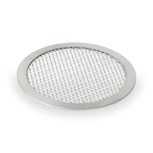 Pizza Screen Set, Ø 50 cm, Perforierung 8 x 4 mm, Set á 10 Stück, Aluminium - 2289500 - 2289500