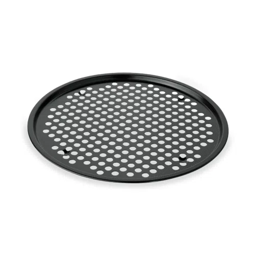 Pizzablech mit Antihaftbeschichtung, Ø 37 cm, Perforierung Ø 9 mm, Stahl - 2294365 - 2294365
