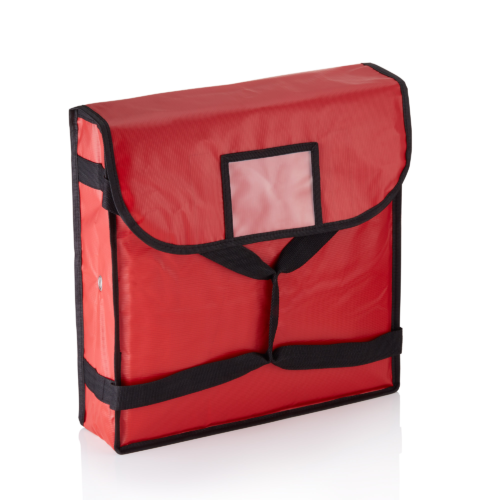 Isoliertasche für 2 Pizzen, 46 x 46 x 11 cm, rot, Kunststoff, Aluminium - 2297402 - 2297402