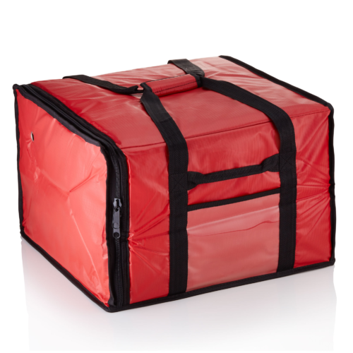 Isoliertasche für 6 Pizzen, 51 x 48 x 34 cm, rot, Kunststoff, Aluminium - 2297456 - 2297456