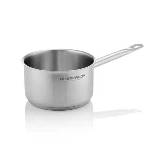 Stielkasserolle CHEFPROOF, Ø 14 cm, 1 ltr., Chromnickelstahl 18/10 - 2320140 - 2320140