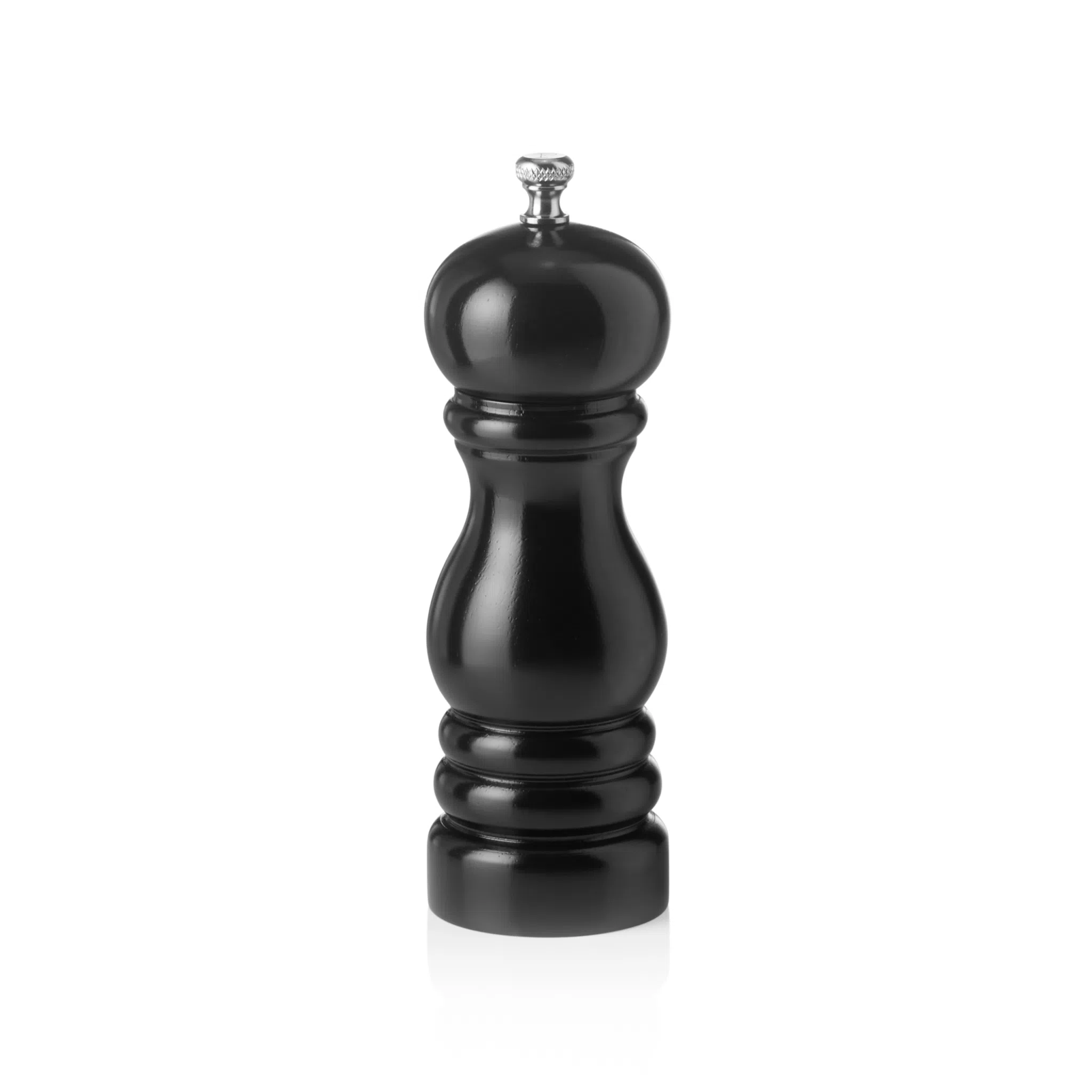 Pfeffermühle mit Keramikmahlwerk CLASSIC MILL, Höhe 15 cm, schwarz glänzend, Holz - 2430015 - 2430015 Pfeffermühle mit Keramikmahlwerk CLASSIC MILL, Höhe 15 cm, schwarz glänzend, Holz - 2430015 - 2430015