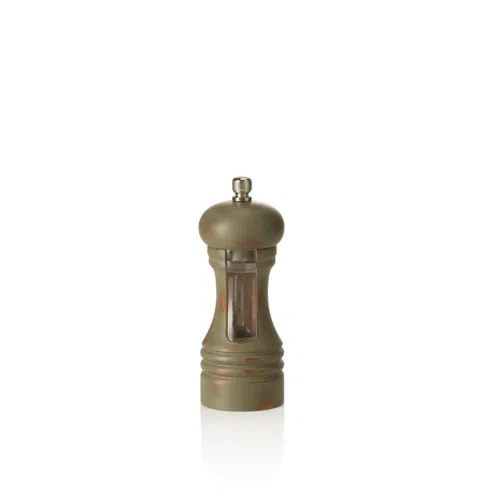 Salzmühle Vintage Window mit Edelstahl Mahlwerk, Höhe 15 cm, Holz - 2459015 - 2459015