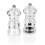 Salz-/Pfeffermühlen Set, Ø 5,5 cm, Höhe 13 cm, Edelstahl, Keramik, Acryl - 2460122 - 2460122