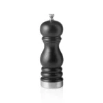 Pfeffermühle mit Keramikmahlwerk CLASSIC MILL TRIM, Höhe 15 cm, schwarz matt, Edelstahl, Holz - 2491015 - 2491015