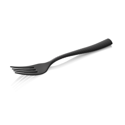 Menügabel Set ONYX SHADOW, 20,5 cm, strukturierte Oberfläche, PVD Beschichtung schwarz, Set á 12 Stück, Chromnickelstahl 18/10 - 289001 - 289001