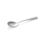 Suppenlöffel Set CELESTE, 18 cm, mit strukturierter Oberfläche, Set á 12 Stück, Chromstahl 18/0 - 294014 - 294014