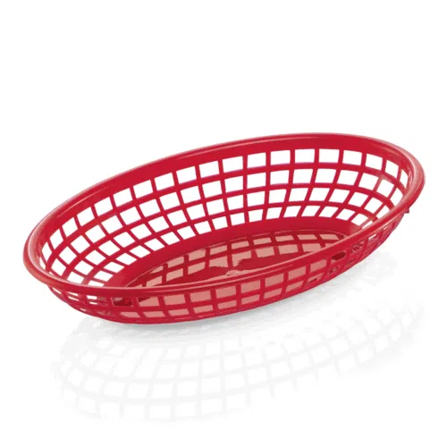 Tischkorb Set, 23 x 14,5 x 4,5 cm, Set á 12 Stück, rot, Polypropylen - 3148231 - 3148231