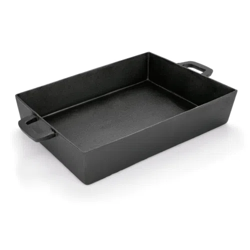 Bräter mit 2 angegossenen Seitengriffen, 39 x 27 x 7 cm, Gusseisen - 3533400 - 3533400