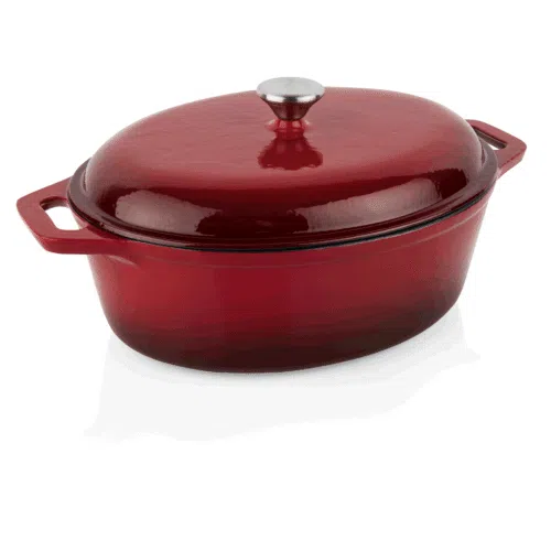 Bräter, 29 x 21 x 10,5 cm, rot, emailliert - 3541295 - 3541295