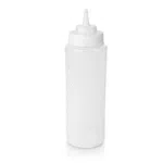 Quetschflasche Set, Ø 8 cm, 0,95 ltr., transparent, Set á 6 Stück, Polyethylen - 3736002 - 3736002