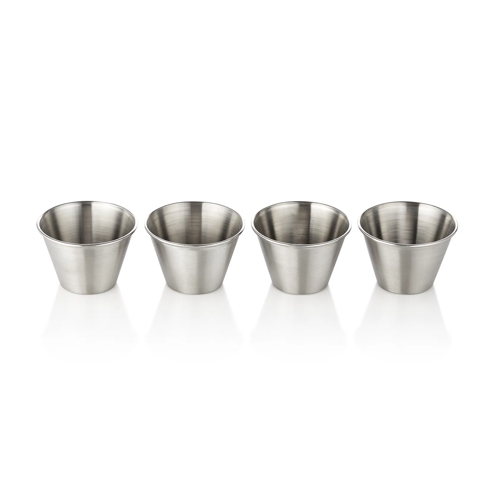 Dipschale Set, 80 ml, Ø 7 cm, Set á 4 Stück, Chromnickelstahl - 4010004 - 4010004 Dipschale Set, 80 ml, Ø 7 cm, Set á 4 Stück, Chromnickelstahl - 4010004 - 4010004