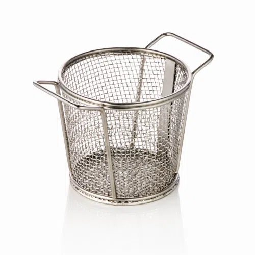 Servier- und Frittierkorb, Ø 9,5 cm, Höhe 8,5 cm, Chromnickelstahl - 4023009 - 4023009